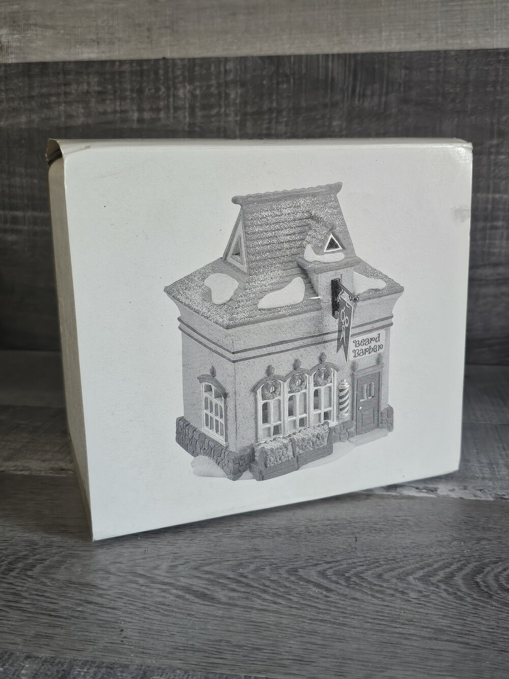Dept 56 North Pole Series Beard Barber Shop 5634-0 Light Box '94 Retired New